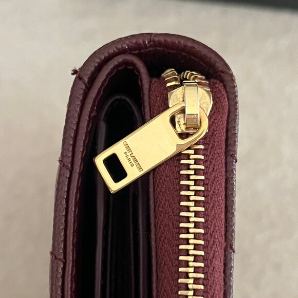 YSL Saint Laurent cassandre matelassé compact zip around wallet - Authentic - Picture 7 of 17